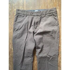 Gap Mens Brown Trouser Dress Pants 32x30 Straight Fit